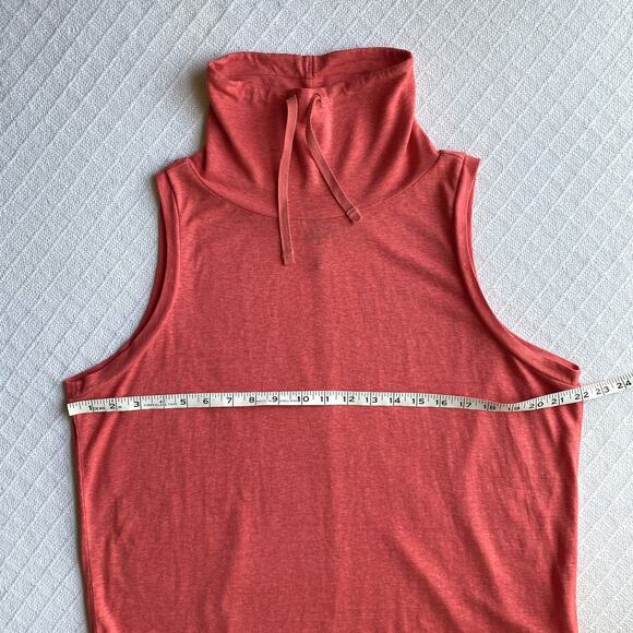 Prana Women's Cozy Up Barmsee Tank Cowl Neck Fresca Heather Lightweight Hemp - Picture 7 of 11